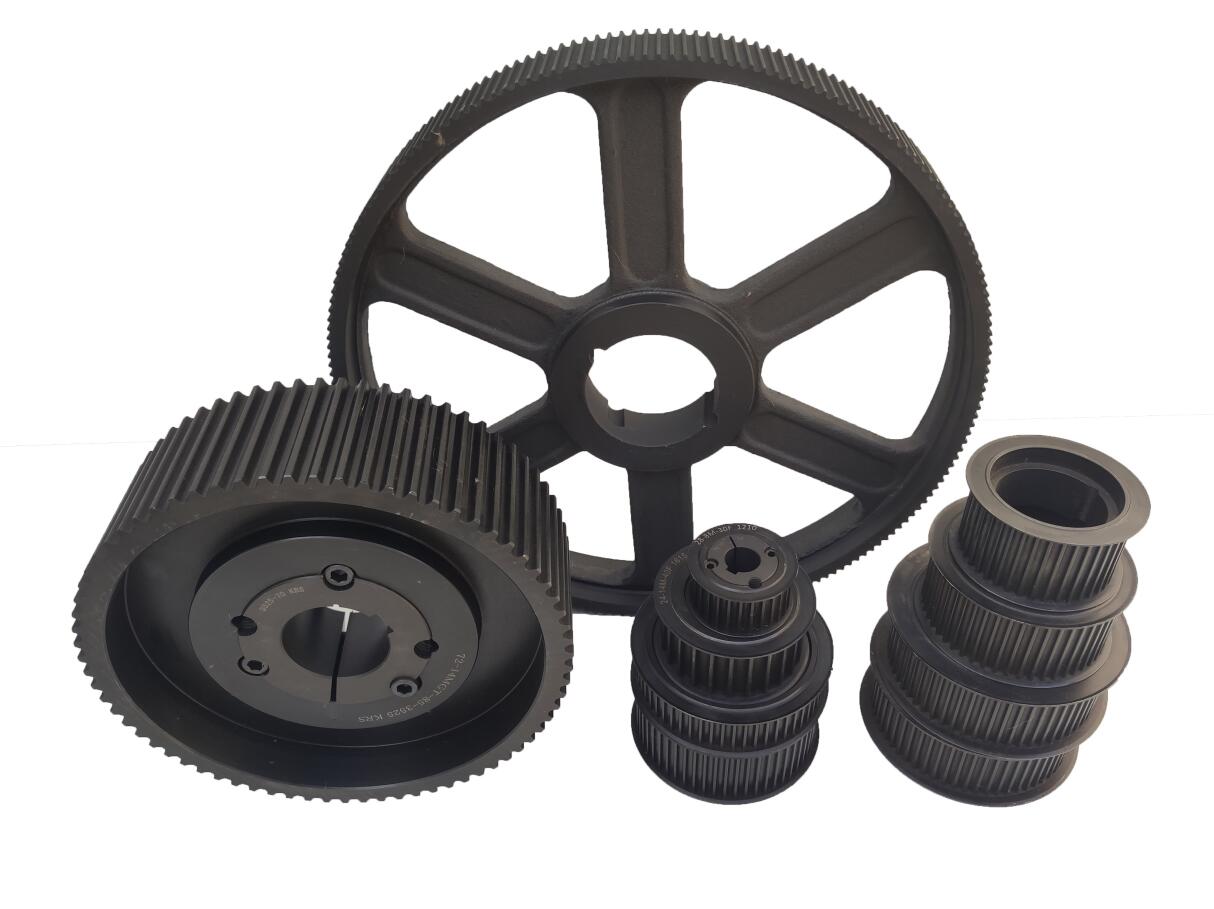 Cast iron timing belt pulley