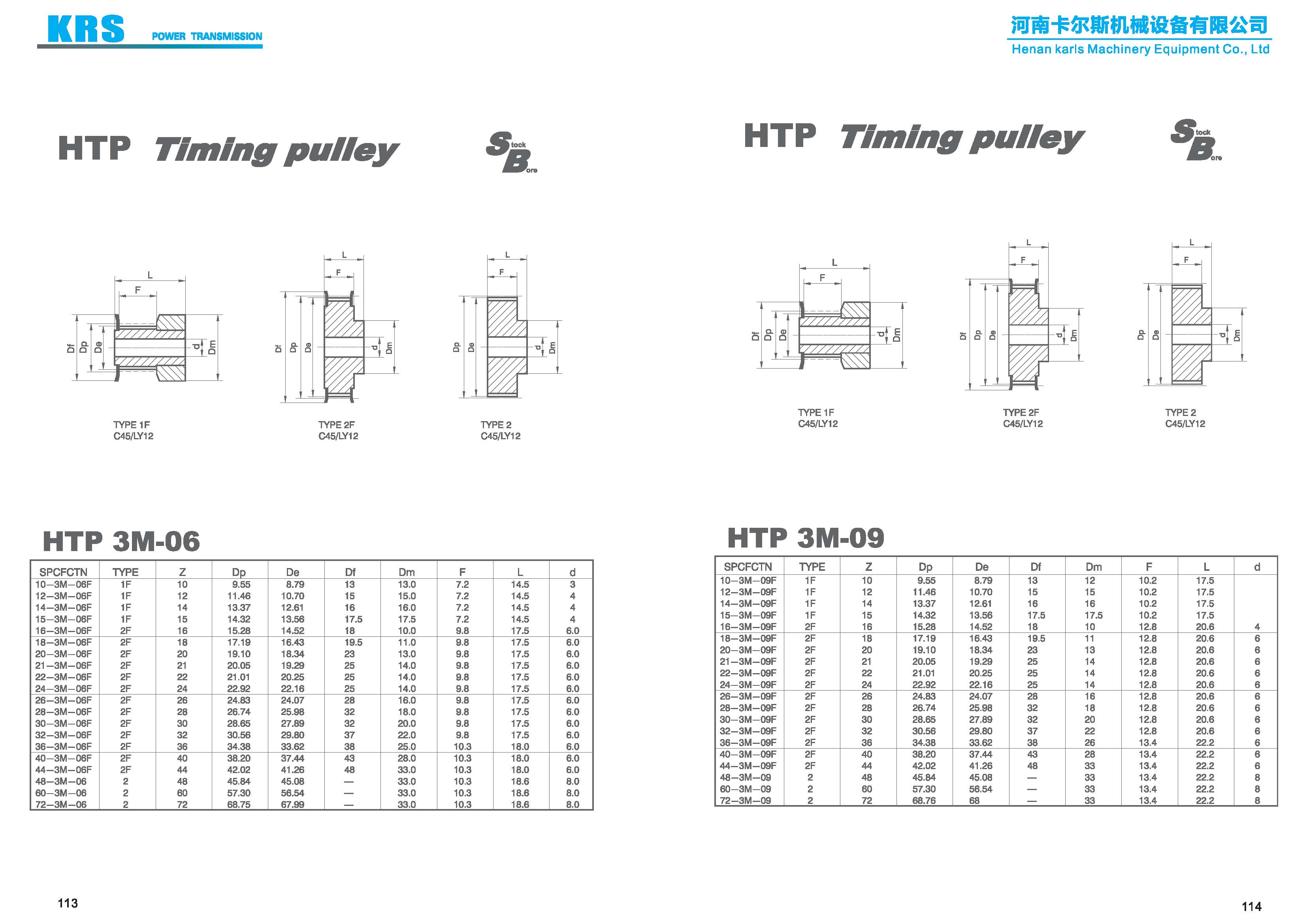 Cast iron timing belt pulley